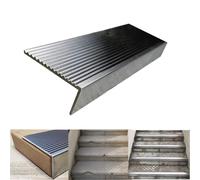 Stainless steelsFloor Transition Strip,Non-Slip Stair Edge Protector for Tile Concrete, Outdoor Steel Stair Nosing Strip/Window Sill Stairs Edge Trim Guard, W 1.5cm (size_name L 120cm(47") W