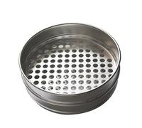 Stainless Strainer 1pc Standard Round holes Sieve Diameter 220mm, Aperture 1-5mm Stainless Steel Test for Lab(3.5mm)