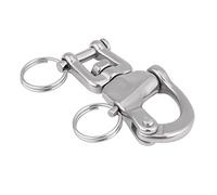 Stainless Swivel Snap Shackle, 316 Stainless Steel Quick Release Jaw Swivel Snap Shackle Swivel For Sailboat Spinnaker Halyard, 6Mm Stainless Steel (70mm)