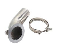 Stainless Turbo Exhaust Downpipe W/HX For Hy35 V-band Flange Clamp 4.375" Turbo Car Pipe Exhaust