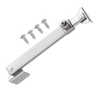 Stainless Window Hinges Bracket: Barrel Safe Lock, Strong Latch Arm | Child Safety Window Lock, Adjustable Steel Window Open Bar for Inst