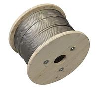 Stainless Wire Rope 316 Marine Grade 7x19 Construction, Cut to Length, Sold by The Metre (4, 5mm)
