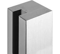 StainlessSquare Tube s Railing Post Clamp 85cm/33.5" Corner Post for s Fence s Panel Support Modern Railing Hardware