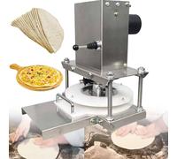 StainlessSteelElectricTortilla&PizzaDoughPressMachine22cm/25cmHeavyDutyMakerIdealforRollingPizzaTortillasandCakeDough
