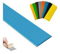 Stair Anti-Slip Nosing, PVC Stair Nose Molding Trim Peel and Stick Pack of 5 Multicolor Multiple Sizes(Blu,2m/78.7in)