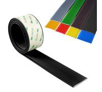 Stair Anti-Slip Nosing, Self Adhesive Stair Edge Protector Multiple Sizes Multicolor Non-Slip Peel and Stick 10m(Noir,4cm/1.6in)