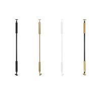 Stair Balusters With Adjustable Top Bracket - Adjustable Metal Railing Stair Post, With Wall Mount Support, For Stair, Porch, Deck, Steps(Balck-gold,65cm/25.6in/2.1ft)