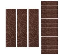 Stair Carpet Cover - Edging Steps Soft Treads - Reusable Adhesive Non-Skid Safety Staircase Rug for Kids Pets Elders Patio Home Garage Dormitory Basement