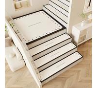 Stair Carpet Non Slip Stair-Treads Rubber Backing Stair-Runners for Wooden Steps Carpet Stair Treads for Kids Dogs & Elders,1x,C