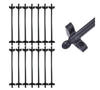 Stair Carpet Rod,Black Stair Carpet Retainer - 14 Pack, 40in Length, Customizable for Office/Library Stairs, Easy to Install & Clean, Durable Non-Slip Protection for Safe Steps