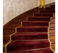 Stair Carpet Rod,Stair Carpet Rods Set - 20 Pcs Adjustable Tension Brackets for Stair Runners, Anti-Slip Decorative Bars for Hotels, Libraries & Museums - 95cm (37") Length