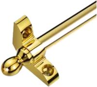 Stair Carpet Rods, Polished Brass Stair Rods with Fixing Bracket, Hollow Design for Easy Carpet Installation, 115cm Length
