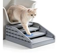 Stair Cat Litter Ramp with Height Adjustment for Old Cats