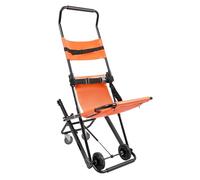 Stair Chairs, Transfer Stair Chair Lift Assist Devices Aluminum Light Weight Stair Lifts for Elderly, Evacuation Portable Folding Transport Wheelchair with 4 Wheels - Lifts Up to 350.5Lbs (Orange)