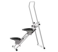 Stair Climber，Foldable Step Machine，Height Adjustable Stepper with LCD Display and Handlebar，Vertical Climbing Cardio Exercise Machine for Home and Office Exercises