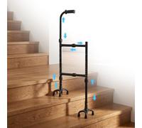 Stair Climbing Assist Cane, Adjustable Height Heavy-Duty Walking Stick with 8-Claw Non-Slip Base for Seniors, Mobility Aid for Knee Pain Relief, 450lb Capacity Support [object Object]