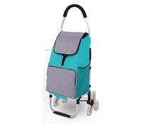 Stair-Climbing Grocery Cart Folding Shopping Trolley with 3 Wheels Portable Household Shopping Cart Lightweight Cart for Easy Transport Ideal for Groceries & Errands