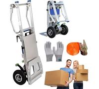 Stair Climbing Hand Truck, Foldable Aluminum Cart, 200kg Load Capacity for Easy Transport