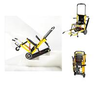 Stair Climbing Wheelchair, Lightweight Folding Electric Wheelchair, Suitable for the Elderly with 370 Pounds Load, Mobile and Daily Living Aids (Yellow)