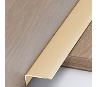 Stair Edge Nosing Trim Stair Nosing Protector, Step Edging/Edge Trim Floor Transition Profile Strips for Vinyl Wood Board Laminate, Metal L Molding Bar Wide 35mm, Red, White, Gold, Black (B