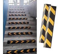 Stair Edge Protection Strips Wall Protector, L Molding Car Door Bumpers for Parking Lot, Wall Corner Guards Edge Trim Strip for Basement/Community(80x9cm (31.5x3.5in))