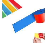 Stair Edge Protector,Anti-slip Stair Nosing,PVC Rubber Angle Step Edge,Waterproof Wear Resistant,Fire Retardant,Self-Adhesive,for Stairs Tread Steps Ramps Indoor Outdoor(Blue,100 mmx5 m)