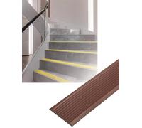 Stair Edge Protector Non Slip Step Trim,PVC Rubber Angle Stair Edge Trim, Stair Non Slip Nosing Self-Adhesive Vinyl Edging Strip(Color9,4x300cm/1.6x117in)