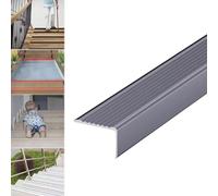 Stair Edge Protector Nosing 90cm Metal Threshold StripStair Edging Tread for Indoor/Outdoor Steps & Corners Anti-Slip Safety Solution