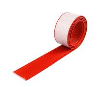 Stair Edge Protector, Rubber Step Edge Trim Strips, Self Adhesive Stair Anti Slip Nosing, Flexible PVC Step Edge, Waterproof Stair Edge Nose Trim For Stair Steps, Indoor Outdoor Stair Cladding(Red,3x1