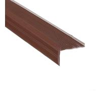 Stair Edge Protector,Stair Edge Trim Self Anti-Slip Strips Waterproof For Indoor Stairs And Outdoor Staircase(Brown)