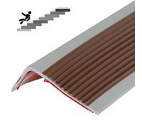 Stair Edge Protector Stair Nosing Edge 2m L-Shape Step Edge Trim Strips Non-slip Stair Nose Edging Self-Adhesive Pvc Stair Edge Trim Waterproof Wear Resistant Stair Edge Nose Trim Building Products