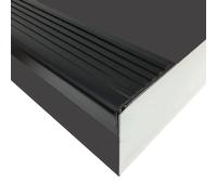 Stair Edge Protector Strip, PVC Anti-Slip Stair Nosing Trim, Fluted Edging for Safety in Schools, Hospitals, Shopping Malls, and Gardens