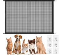 Stair Gate, 110x72cm Mesh Stair Gate For Dogs, Retractable Baby Gate | Puppy Gates Indoor No Drilling, Portable Dog Gate, Dog Fence, Convenient Stair Gate For Pets Kids