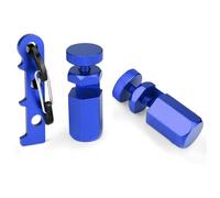 Stair Gauge Tool for Framing Carpenter's Squares Precision & Secure Locking Aluminum Layout Tool with Hook, Compatible Circular Saw Guide, Blue Stair Gauge Carpenter's Squares