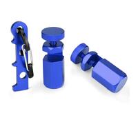 Stair Gauge Tool for Framing Carpenter's Squares Precision & Secure Locking Aluminum Layout Tool with Hook, Compatible Circular Saw Guide, Blue Circular Saw Guide, Carpenter's Squares, Stair Ga