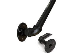 Stair handrail 10ft-18ft Wall Mounted Stair Handrail, Indoor Elderly Railings, Villas, Lofts, Children's Corridors, Outdoor Metal Wrought Iron Railings (Size: 10ft/300cm)