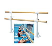 Stair Handrail Ballet Barre Wall Mounted for Home Or Studio Dance Training Stretching Adjustable Bar Height for Kids and Adults Beginner Friendly,Beige-1m