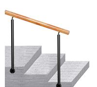 Stair Handrail for Outdoor Steps｜Outside Stair Railing Fit 2 to 3 Steps Transitional Handrail with Installation Kit｜Renmlion Adjustable Side Mount Porch Hand Rail Support Rod(Height 85cm,100cm/40inch)