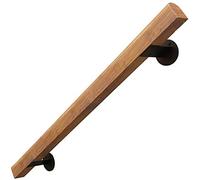 Stair handrail Handrail for Stairs, Stair handrail for The Elderly and Disabled, Natural Pine Handle and Iron Bracket, Non-Slip Stair Railing for Kindergarten (Size: 250 cm)