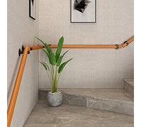 Stair handrail Handrail, Solid Wood Stair Handrails, Non-Slip Handles for Home Use on The Wall, Safe and Barrier-Free Grab Bars for Children and Seniors (Size : 15ft)