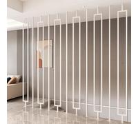 Stair Handrail Indoor Railing Divider Parapet for Rooms Metal Slats Iron Stair Railing 30160cm Balustrade Style 1.85 Safety & Elegance