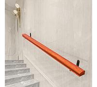 Stair handrail Nordic Solid Wood Stair handrails, Natural Wood Stair Railing, Simple and Modern Grab bar for Bars, hallways and lofts on The wall, Indoor loft Grab bar for The elde