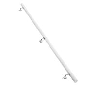 Stair Handrail Rail for Stair Banister White Handrail Wooden - 1ft-20ft Complete Kit, Corridor Non-Slip Stairs Railings Support Rod, Loft Villa(2ft)
