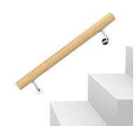 Stair Handrail - Wood 30cm 5cm Diameter | Wooden Handrail for Stairs with Wall Mounted Non-Slip Handle Smooth - Heavy Duty Railing for Indoor Outdoor Balcony