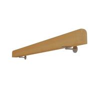 Stair il 9.8ft Wooden Safety il with Iron Bckets Anti-Slip Wall Mounted Support for Elderly Kids Home & Hospital Use - Prevent Falls