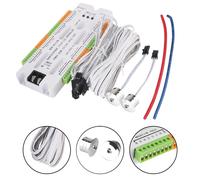 Stair LED Motion Sensor Light DC12V/24V Ladder Night Light 32 Channels Prevent Short Circuit Controller WHITE