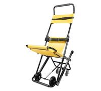 Stair Lift 159Kg Load Capacity Foldable Stair Wheelchair with 4 Wheels Standing Stairlift Portable Manual Stair Chair Stair Climbing Wheelchair with Safety Belts Headrest for Elderly Disabled Aids