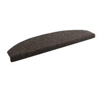 Stair Mat 15pcs, Anthracite 80x24.5cm Needle-Punched Fabric Semicircle Non-Slip