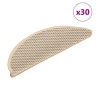 Stair Mat 30 pcs Pack Berber 56x17x3cm Sisal-Look Fabric Non-Slip Self-Adhesive.