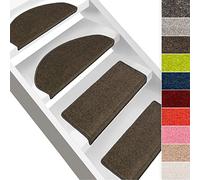 Stair mat dynasty velour, semi-circle or square, in 7 colours, Nylon, mud, Stufenmatte rechteckig 1 pcs
